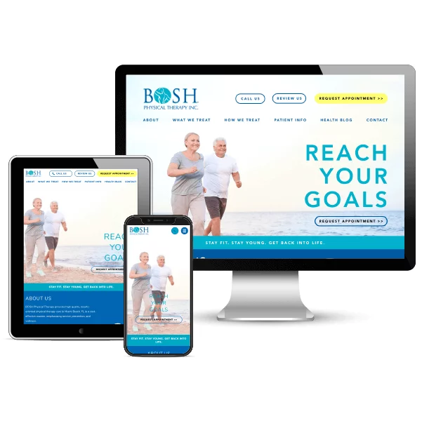 New Bosh Physical Therapy Designed by Practice Promotions