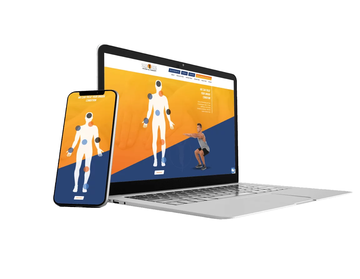 Physical Therapy Rehab Condition Web Design Feature