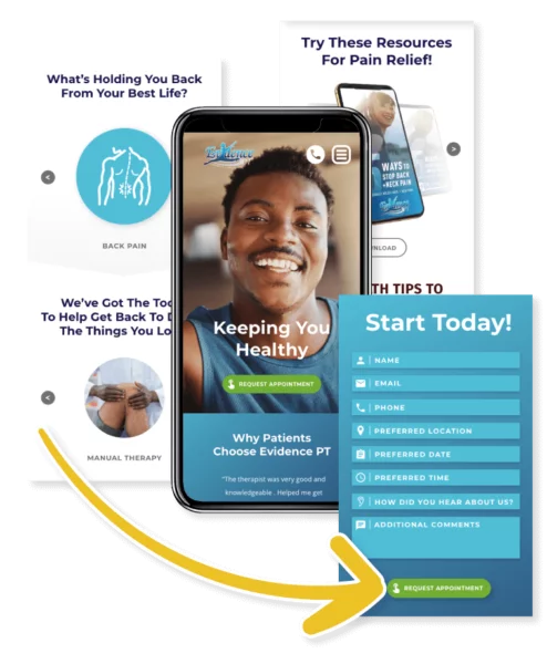 mobile website appointment form design